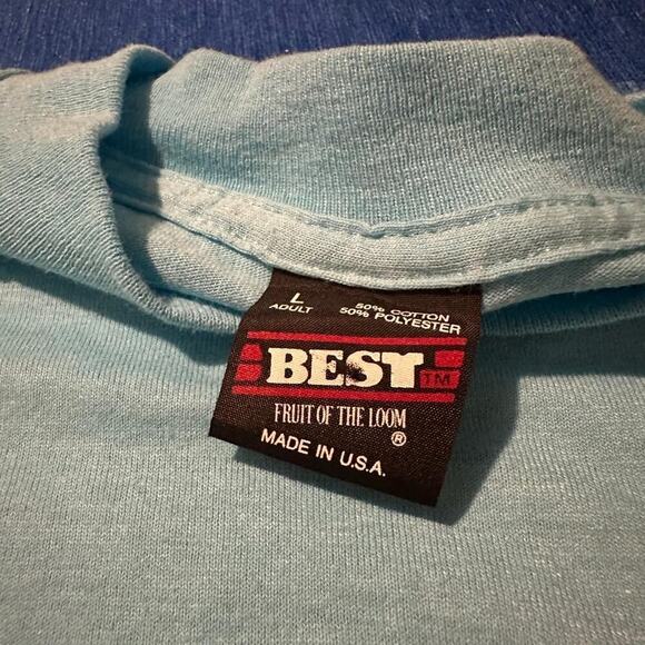 Vintage Fruit of the Loom “Neon Nights” Guitar Graphic T-Shirt - Picture 4 of 5